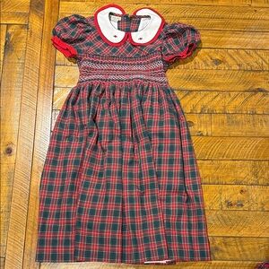 Plaid Dress with Peter Pan Collar